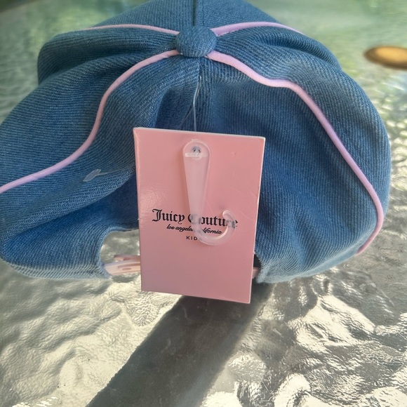 NWT- Juicy couture Rhinestone embroidered-blue jean Hat. - Picture 4 of 4